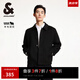杰克·瓊斯（JACK&JONES）男裝春秋時尚百搭休閑舒適多色外套翻領(lǐng)直筒毛呢大衣男224427024 E40黑色 M 175