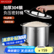 美廚（maxcook）米桶米箱儲存罐 304不銹鋼雜糧密封儲物桶裝米米缸6KG MCX7633