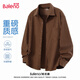 班尼路（Baleno）純色燈芯絨襯衫男秋季寬松長(cháng)袖美式輕熟風(fēng)潮牌抗皺休閑男士襯衣