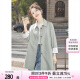絲柏舍母親節(jié)風衣2025春裝新款女裝條紋拼接通勤風中長款上衣S51R0605F