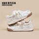 Semir女鞋德訓鞋2025秋季運動(dòng)休閑鞋百搭阿甘鞋女SFYM253062 奶油米 36