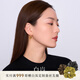 白嵐海棠水晶耳釘925銀女耳環(huán)耳飾新輕奢氣質(zhì)時尚設(shè)計生日禮物送老婆 海棠水晶耳釘