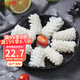 初鮮鮮凍魷魚(yú)花400g 鮮捕速凍鎖鮮 鐵板魷魚(yú)燒烤火鍋食材 海鮮中秋