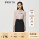 PORTS寶姿秋冬女裝新款假兩件時尚通勤連衣裙ALM9D065NPP066 粉紅色-1 S (4)