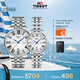 天梭（TISSOT）手表 卡森臻我系列情侶對表 瑞士石英情侶表鋼帶商務(wù)表畢業(yè)禮物