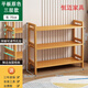 唐澎竹子置物架楠竹置物架簡(jiǎn)易楠竹雜物架陽(yáng)臺客廳廚房收納架桌邊落地 原色3層70長(cháng)【平板款】
