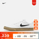 耐克（NIKE）官方SB CHRON 2男女薄底滑板鞋夏季情侶陸沖緩震DM3494 101白/黑/白/橡皮淺褐 40