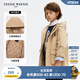 Teenie Weenie Kids小熊童裝春秋款男女童休閑連帽立領(lǐng)三防棉服外套 米色 120 cm