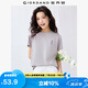 佐丹奴短袖T恤女夏季純棉花朵刺繡減齡休閑圓領(lǐng)上衣13325325