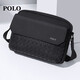 POLO單肩包男士菱格斜挎包橫款iPad包手機包多功能小挎包防潑水運動(dòng)包