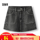 森馬（Semir）牛仔褲女顯腿長短褲潮酷夏2025防走光高腰裙褲小個子109325122004