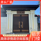 鋁合金庭院門(mén)頭鋁藝別墅大門(mén)農村自建房院子門(mén)頂花園門(mén)新中式門(mén)樓 來(lái)圖定制