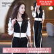 PAGKAVIO國際一線(xiàn)品牌休閑運動(dòng)服套裝女時(shí)尚減齡兩件套 黑色 M 【建議80-105斤】