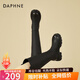 達(dá)芙妮（DAPHNE）顯瘦長(zhǎng)筒靴女增高彈力靴新款秋冬加絨高筒不過(guò)膝長(zhǎng)靴 黑色 36 (230mm) 標(biāo)準(zhǔn)碼