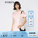 PORTS寶姿 秋季新品女裝露肩短袖連衣裙SA9D032GFD026 淺粉 S (4)