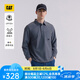 CAT卡特襯衫男士戶外半開領(lǐng)防水防曬POLO衫襯衣25春新品CO1SHW29881 灰色 L