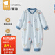 貝肽斯嬰兒連體衣春秋桑蠶絲寶寶爬服哈衣男童女童長袖嬰幼兒衣服 機器漫游 80cm