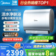 美的（Midea）TECH親膚活水玲瓏超薄80升雙膽扁桶電熱水器3300W速熱水電分離一級(jí)能效UDpro國(guó)家補(bǔ)貼以舊換新