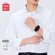 名創(chuàng)優(yōu)品（MINISO）白襯衫男款長(zhǎng)袖春秋季簡(jiǎn)約百搭通勤外套男士易打理高級(jí)感翻領(lǐng)襯衣 白色(空白) L /175(體重120-140斤左右)