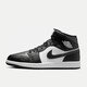 耐克NIKE男子休閑鞋喬丹AJ1 JORDAN1中幫運動(dòng)鞋DQ8426-010黑白43