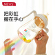NEVS彩虹學飲杯直飲吸管杯6月以上1-3歲奶瓶兒童ppsu喝水杯子-白色
