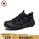 駱駝牌 男鞋戶(hù)外運動(dòng)休閑鞋透氣徒步登山鞋網(wǎng)面 P14A379629 暗夜黑 41