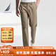 諾帝卡（NAUTICA）【商場同款】春夏新款舒適親膚微彈修身直筒休閑褲男PO4320 卡其0CR 32