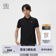 KOLON SPORT/可隆戶(hù)外POLO衫 男子接觸涼感防曬UPF50+冷黑功能短袖上衣 LHPT5AN007-BK 黑色 XL180/100A