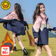 G.DUCKKIDS童裝女童沖鋒衣三合一新款兒童衣服女孩秋冬季夾克可拆卸加絨加厚 淡粉色夾棉 160 (建議身高150cm 13-14歲)