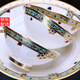 錦秋堂 景德鎮(zhèn)陶瓷器 家用骨瓷餐具套裝碗盤 創(chuàng)意餐飲具 歐式宮廷款 孔雀圖 結(jié)婚禮品瓷器 創(chuàng)意國潮