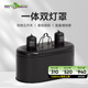 REPTIZOO瑞皮爬寵燈罩雙加熱UVA烏龜uvb陶瓷爬蟲(chóng)保溫 【雙燈罩】