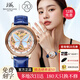 上海手表女自動(dòng)機(jī)械表“蝶舞”防水女表時(shí)尚國(guó)表送女友情人節(jié)禮物953 鑲鉆彩貝母蝴蝶款