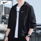 耐克（NIKE）外套男士 25春秋季新款運動服裝梭織連帽防風(fēng)衣透氣舒適休閑夾克 薄款/建議拍大一碼/曬圖退10 S 【165】體重90~110斤左右