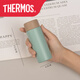 膳魔師（THERMOS）迷你保溫杯便攜小號(hào)水杯小巧簡(jiǎn)約杯子男女士口袋杯 磨砂綠120ml帶茶隔 耐刮耐磨不
