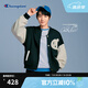 Champion【王俊凱同款】冠軍夾克男短外套秋季新款復(fù)古學(xué)院情侶寬松加絨 黑色 M