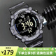 卡西歐（CASIO）手表男十年電力 戶外運動男表 多功能石英學生手表學生表考試表 AE-1500WH-8B 黑色反顯