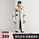 雅鹿新款羽絨服男長款過膝韓版潮時尚男女同款情侶加厚極寒冬季外套NR 米白-男款 M /170
