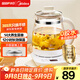 美的（Midea）養生壺 1.5L全自動(dòng)煮茶壺 24h預約燒水壺 12小時(shí)智能恒溫 11檔控溫電熱水壺 花茶壺煮茶器YS15P202