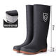 日本進(jìn)口品質(zhì)防蛇咬雨鞋加厚耐磨牛筋底水鞋男女耐酸堿高筒勞保雨 加厚款磨砂-高筒【無(wú)絨】 42