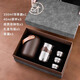DABRION高檔純鈦旅行茶具茶杯便攜式泡茶杯戶外露營(yíng)隨身茶具禮盒套裝 鈦銀 一壺3杯
