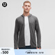 lululemon丨Surge Warm 男士拉鏈連帽衫 LM3DH1S 海鷗灰蒸汽灰混色 L
