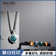 AWNL【七夕情人節(jié)禮物】多寶珠血石唵字梵文守護項鏈輕奢飾品送女友 兩件套 下單請備注尺碼
