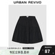 UR2025春季新款女裝芭蕾風(fēng)壓褶松緊腰抽繩半裙UYY550002