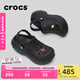 卡駱馳crocs貝拉洞洞鞋沙灘鞋包頭女鞋厚底拖鞋|210062 黑色-001(含智必星） 37 (230mm) 38