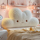 密愛(ài)港灣卡通無(wú)床頭靠墊防撞軟包2025新款榻榻米臥室兒童房大靠背枕可拆洗 K-可愛(ài)小白云 含枕芯 1.5米床適用（140x65cm）【可拆洗】