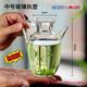MUPUSEN綠茶泡茶器高檔仿宋玻璃茶壺日式小棗執(zhí)壺耐熱茶具透明花果茶壺 執(zhí)壺中號(hào)【90%客戶選擇】 500ml