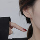DCOINS925純銀花環(huán)耳釘女鉆石冷淡風(fēng)耳環(huán)女養(yǎng)耳洞防堵耳飾睡覺免摘 925銀花環(huán)耳釘【禮盒裝】