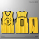 嘉百玲哈利伯頓步行者球衣0號籃球服套裝男定制兒童保羅喬治13訓練隊服 步行者黃色-0號哈利伯頓 L