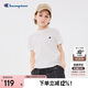 Champion冠軍男女童短袖T恤2025夏季新款大小童親子裝C標(biāo)基礎(chǔ)純色兒童上衣