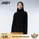 江南布衣（JNBY）秋冬綿羊毛針織衫女寬松休閑高領(lǐng)毛衣簡(jiǎn)約舒適內(nèi)搭 001/本黑 XS